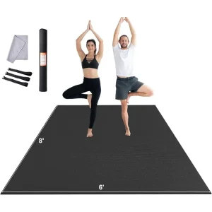 Non Slip High Density Large Exercise Mat with Bag
